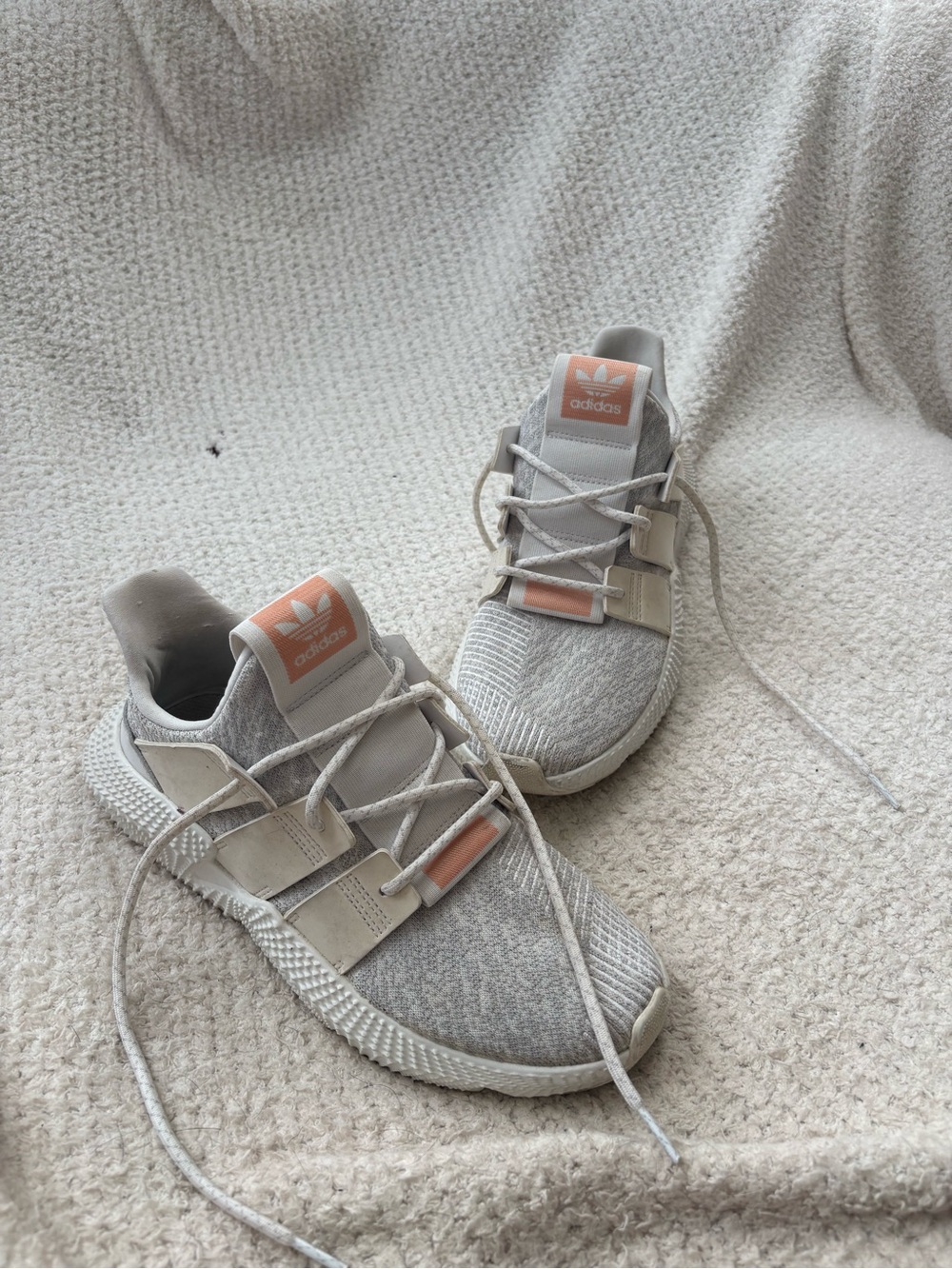 adidas Grey & Peach Casual Sneakers